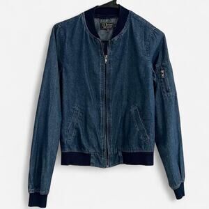 Ci Sono Denim Bomber Style Jacket